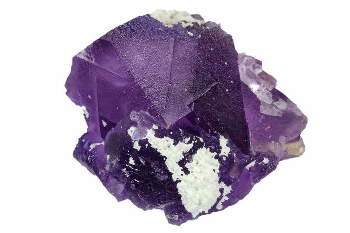 Purple Fluorite with Bladed Barite - Cave-in-Rock, Illinois #128784